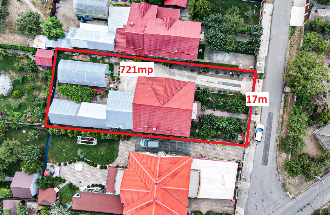 CREVEDIA-DARZA, CASA P+E 210 MP, LOT 721 MP!