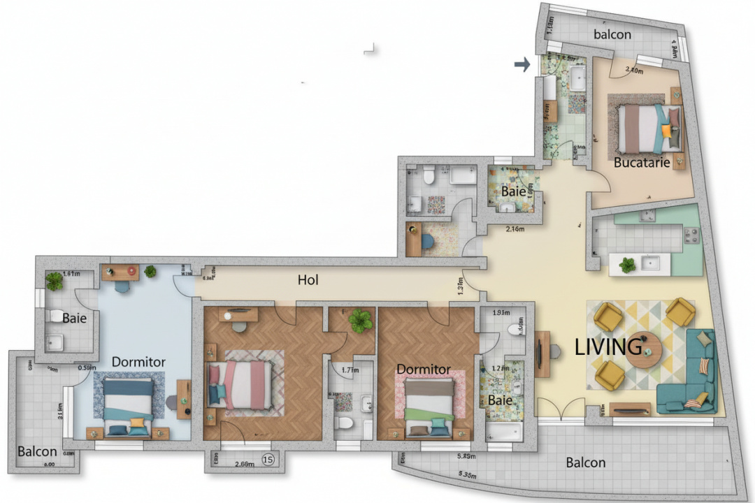  Șoseaua Nordului:  Herastrau  apartament 250mp cu parcare subterană 